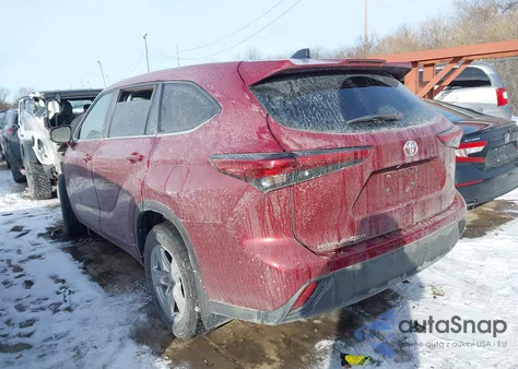 2023 Toyota Highlander Le z USA, uszkodzony, nr VIN 5TDKDRAH4PS010494